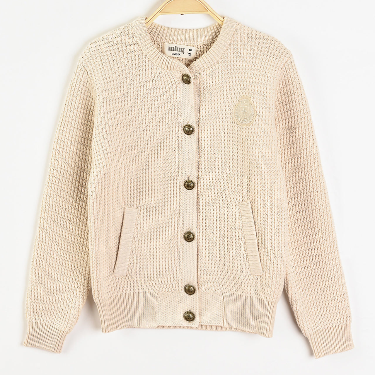 Melange Knit Logo Sweater