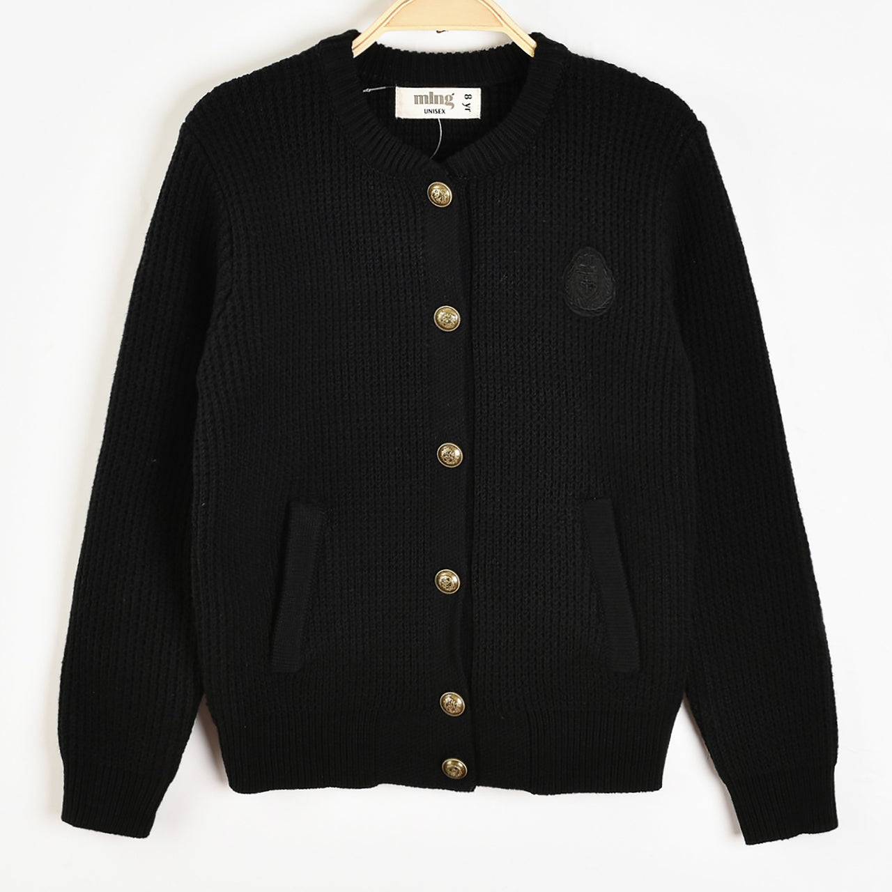 Melange Knit Logo Sweater