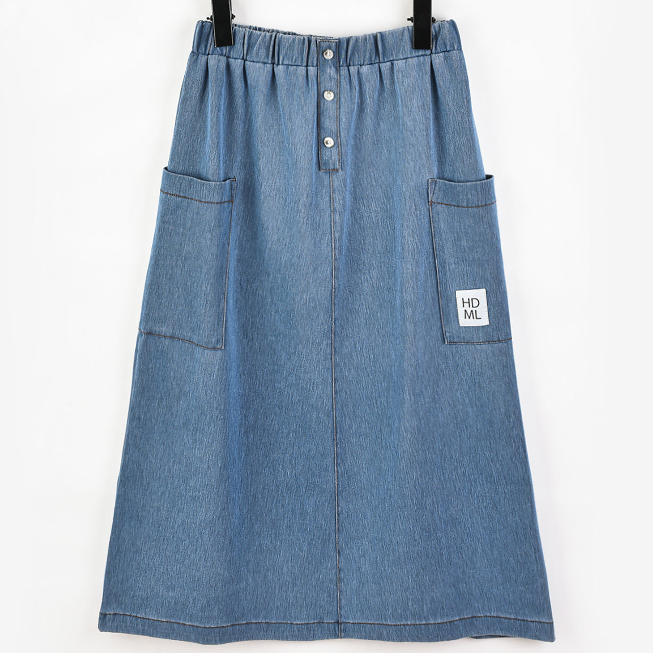 Hadas Long Soft Denim Skirt