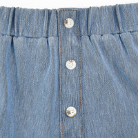 Hadas Long Soft Denim Skirt