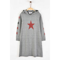 Hadas Knitted Star Hoodie Dress