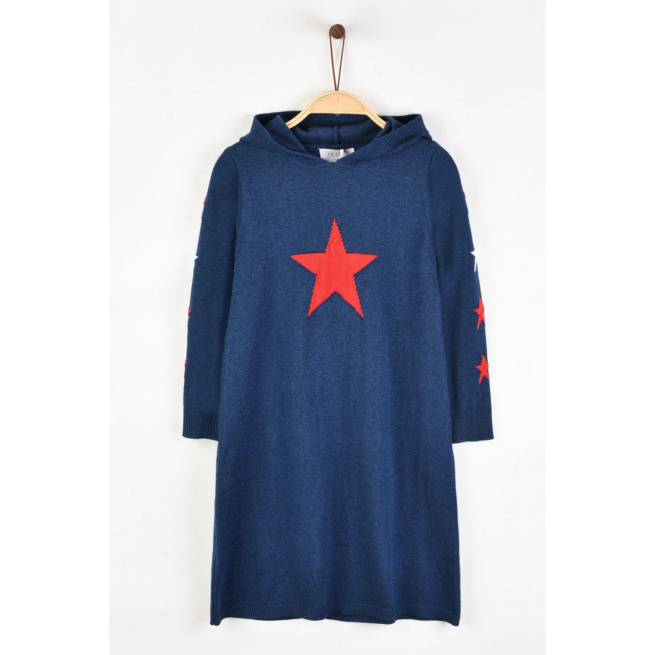 Hadas Knitted Star Hoodie Dress