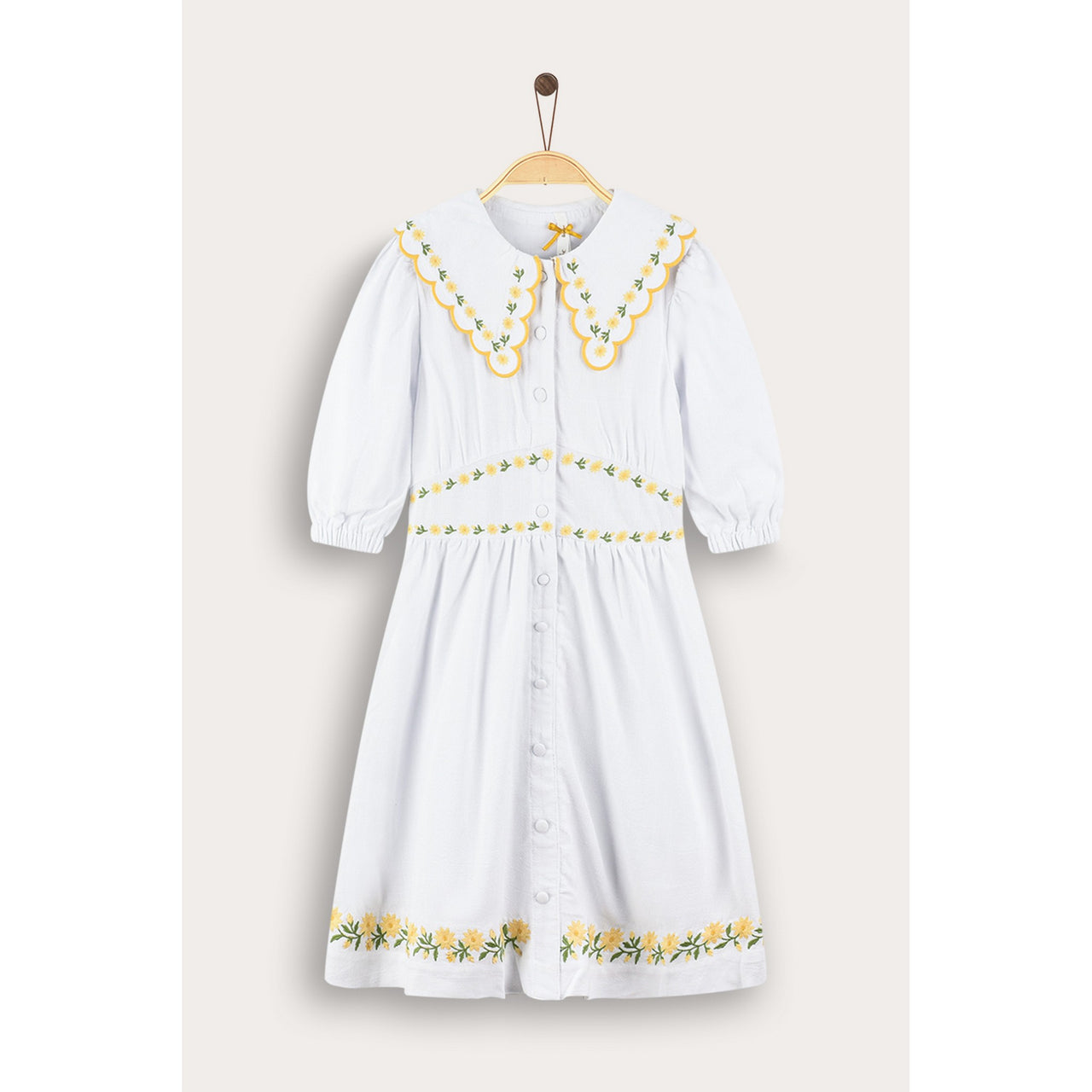 Linen Flowers Dress