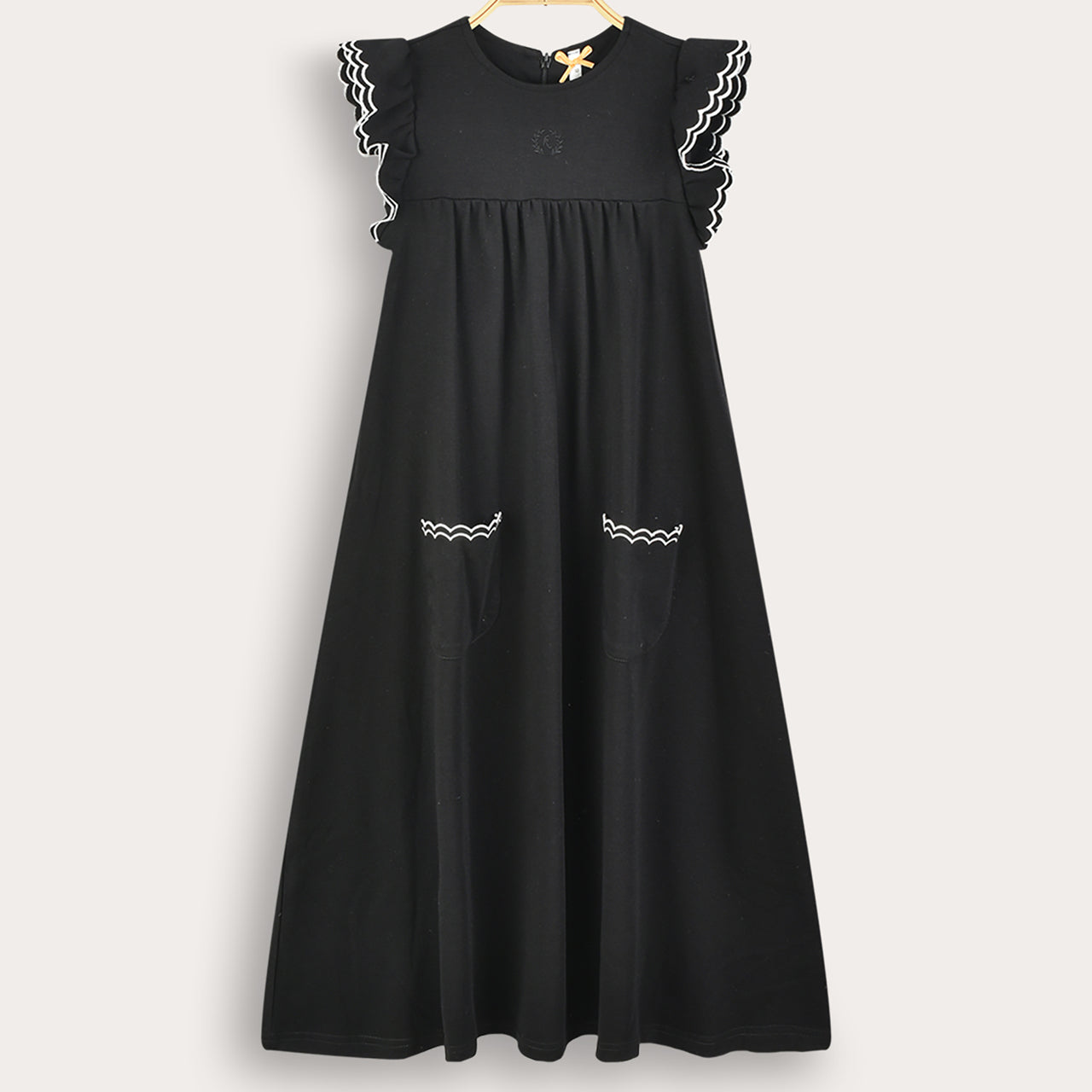 Chevron Ruffle Robe