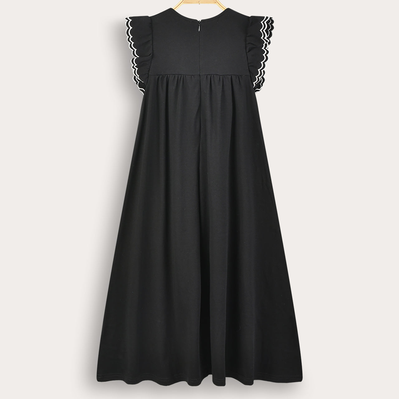 Chevron Ruffle Robe