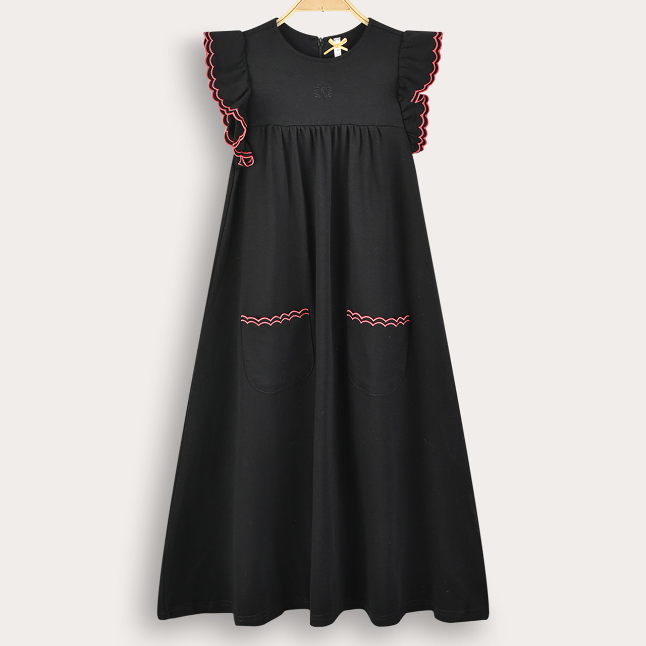 Chevron Ruffle Robe