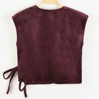 James Velvet Wrap Vest