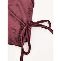 James Velvet Wrap Vest