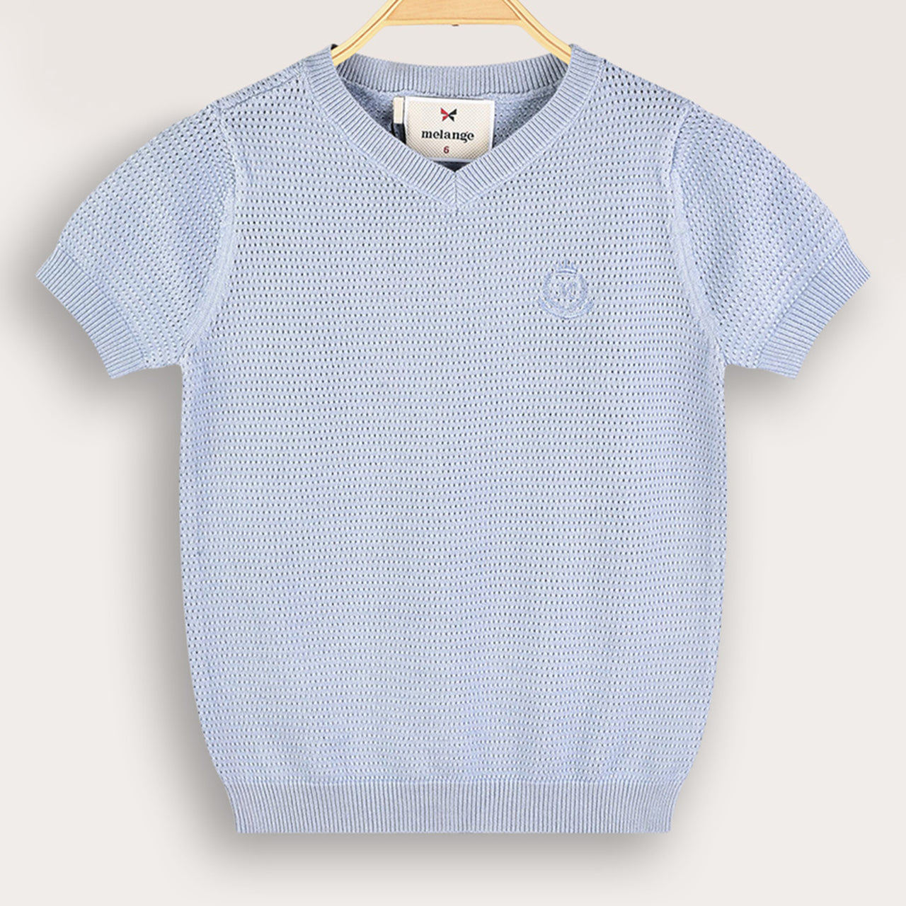 Melange Knit Top
