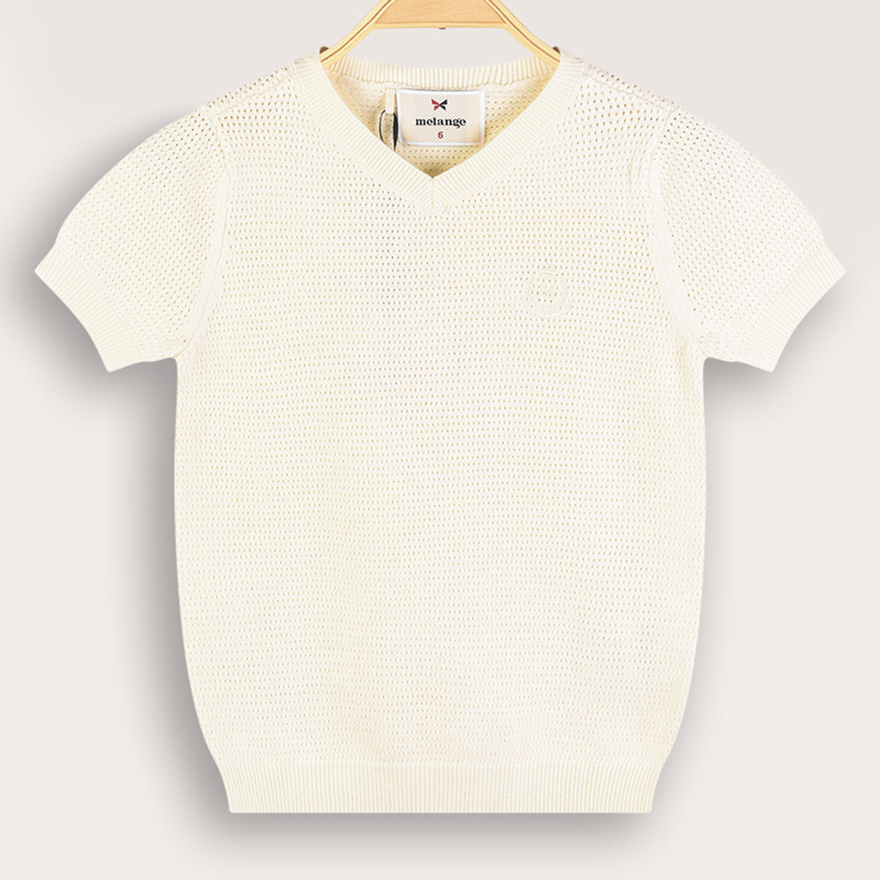 Melange Knit Top
