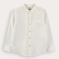 Melange LS Mockneck Dress Shirt