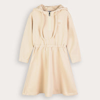 French Terry Dress With Hoodie