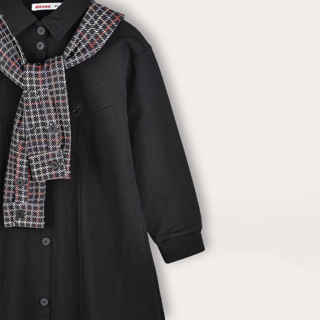 French Terry Collar Dress