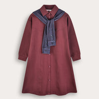 French Terry Collar Dress