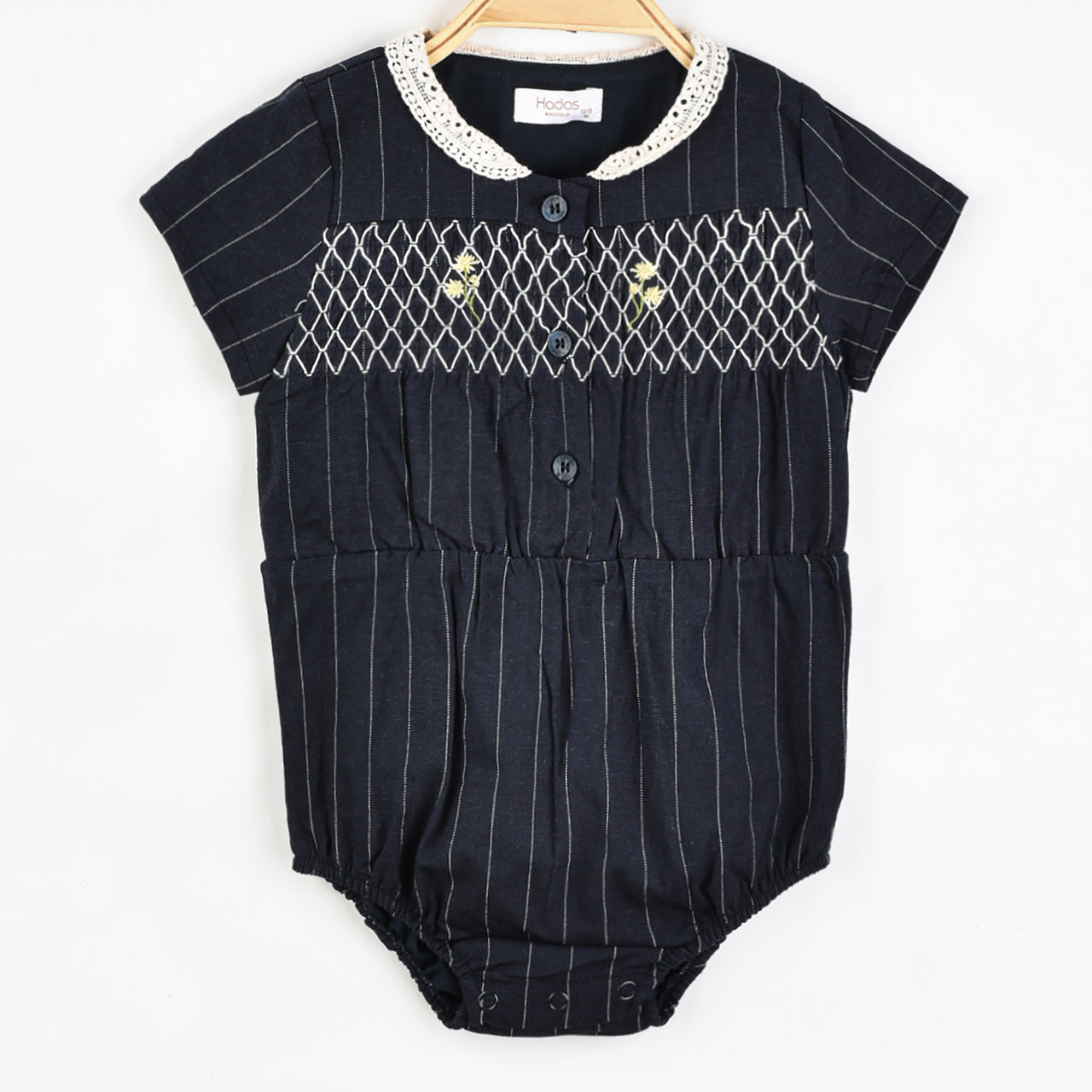 Hadas Linen Striped Romper