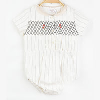 Hadas Linen Striped Romper