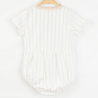 Hadas Linen Striped Romper