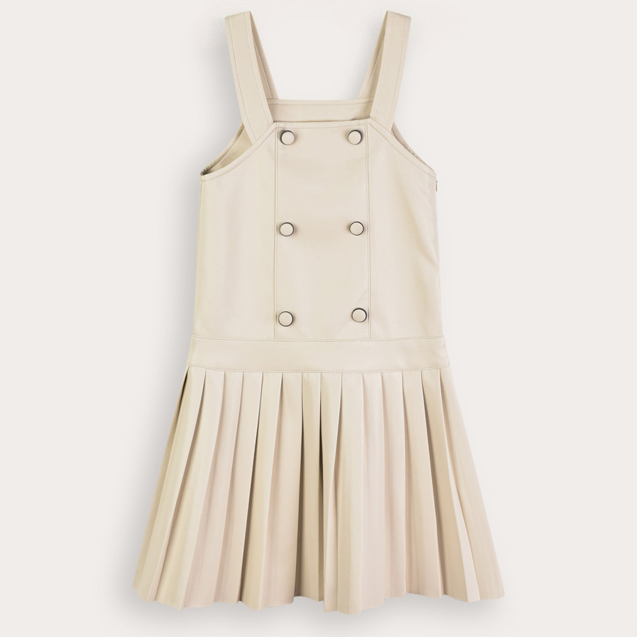 Pleather Pleated Jumper