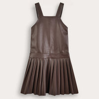 Pleather Pleated Jumper
