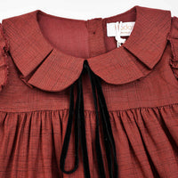 Hadas Pleated Collar Dress