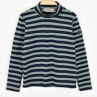 Melange Stripes Turtleneck