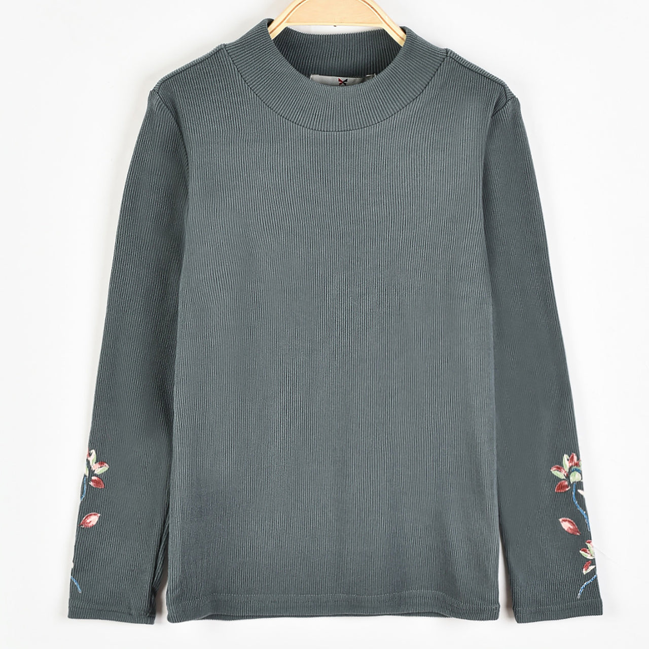 Melange Floral Print Top