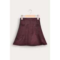 Suede Pocket Skirt