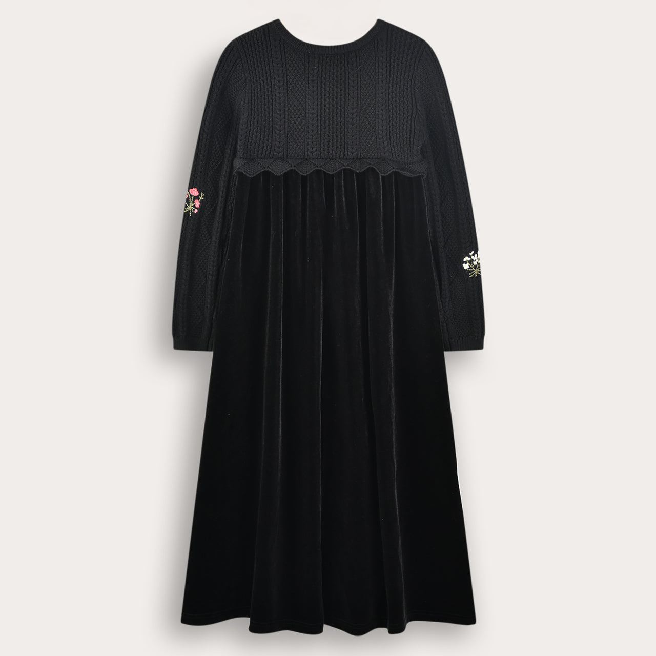 Melange Embroidery Robe