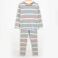 Melange Stripes Rib PJ Set