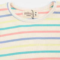 Melange Stripes Rib PJ Set