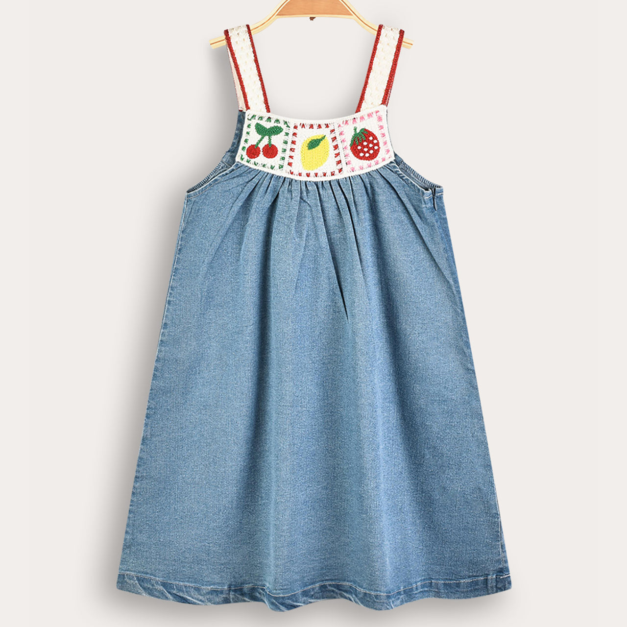 Melange Cherry Denim Jumper