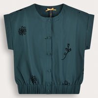 Velvet Floral Top