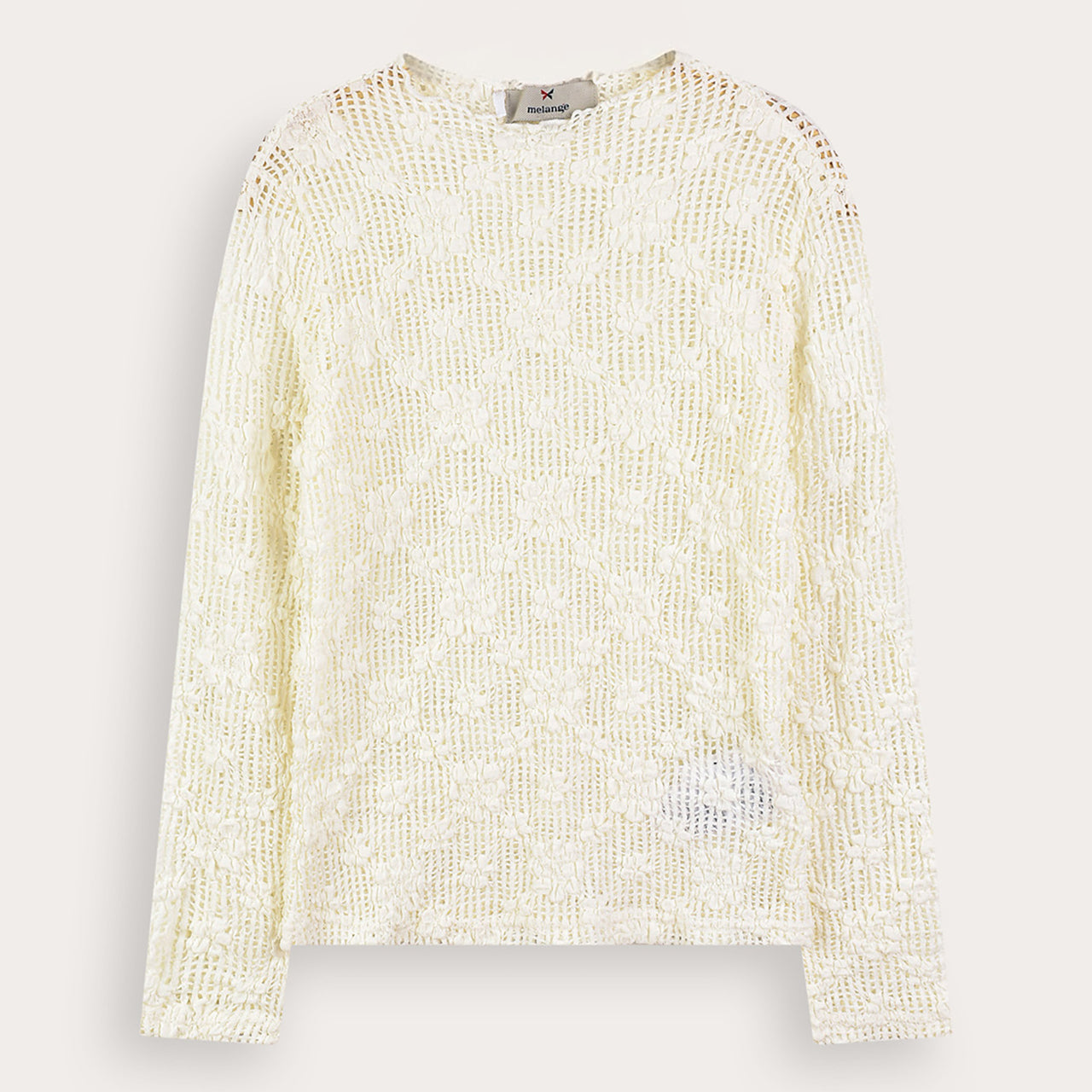 Melange Lace Turtleneck