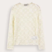 Melange Lace Turtleneck