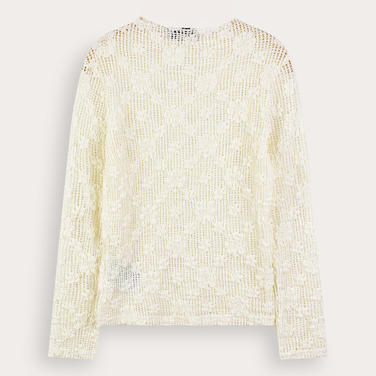 Melange Lace Turtleneck