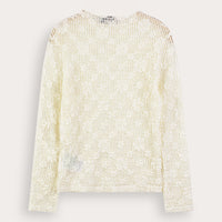 Melange Lace Turtleneck