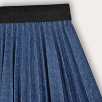 Jeans Pleated Skirt