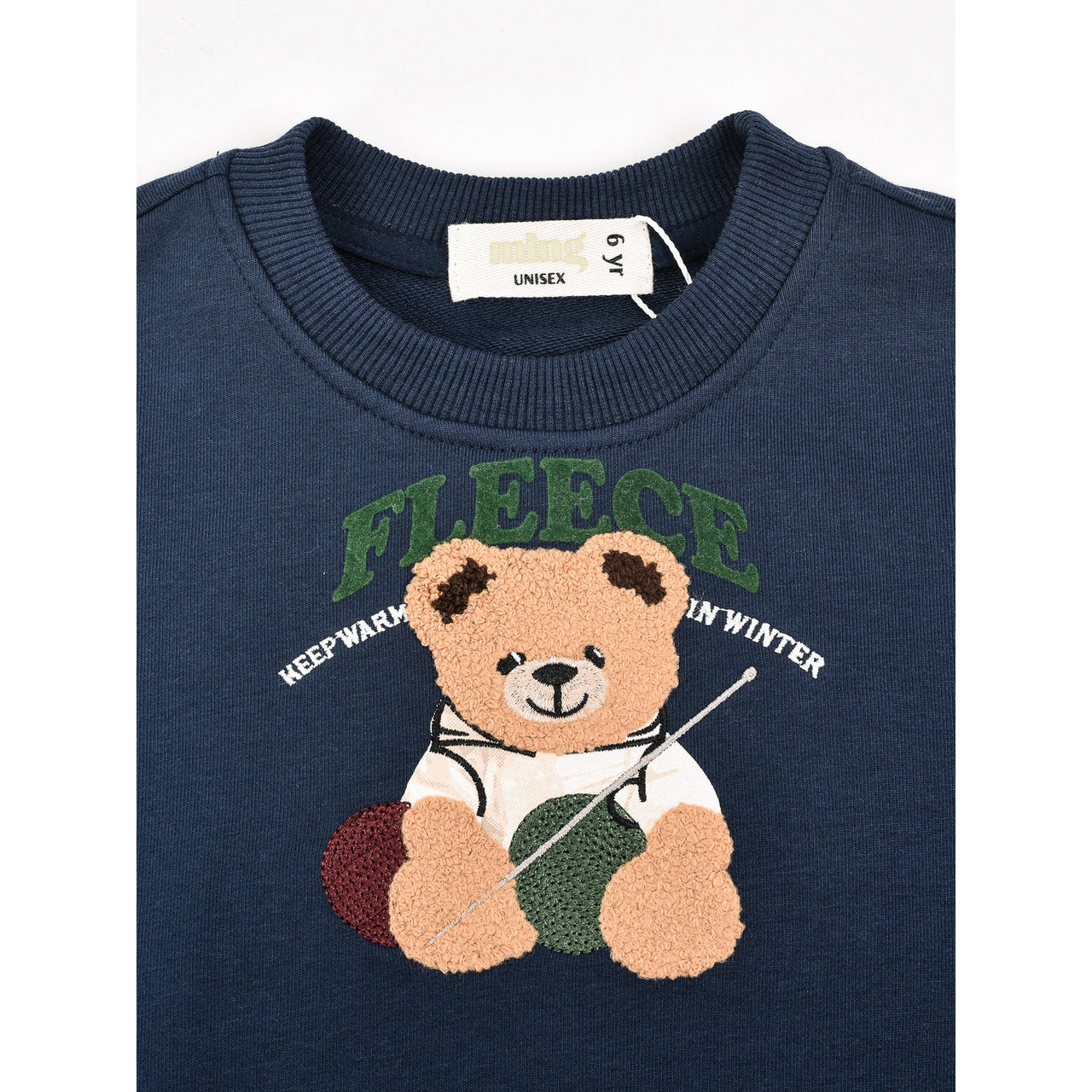 Melange Teddy Bear Sweatshirt