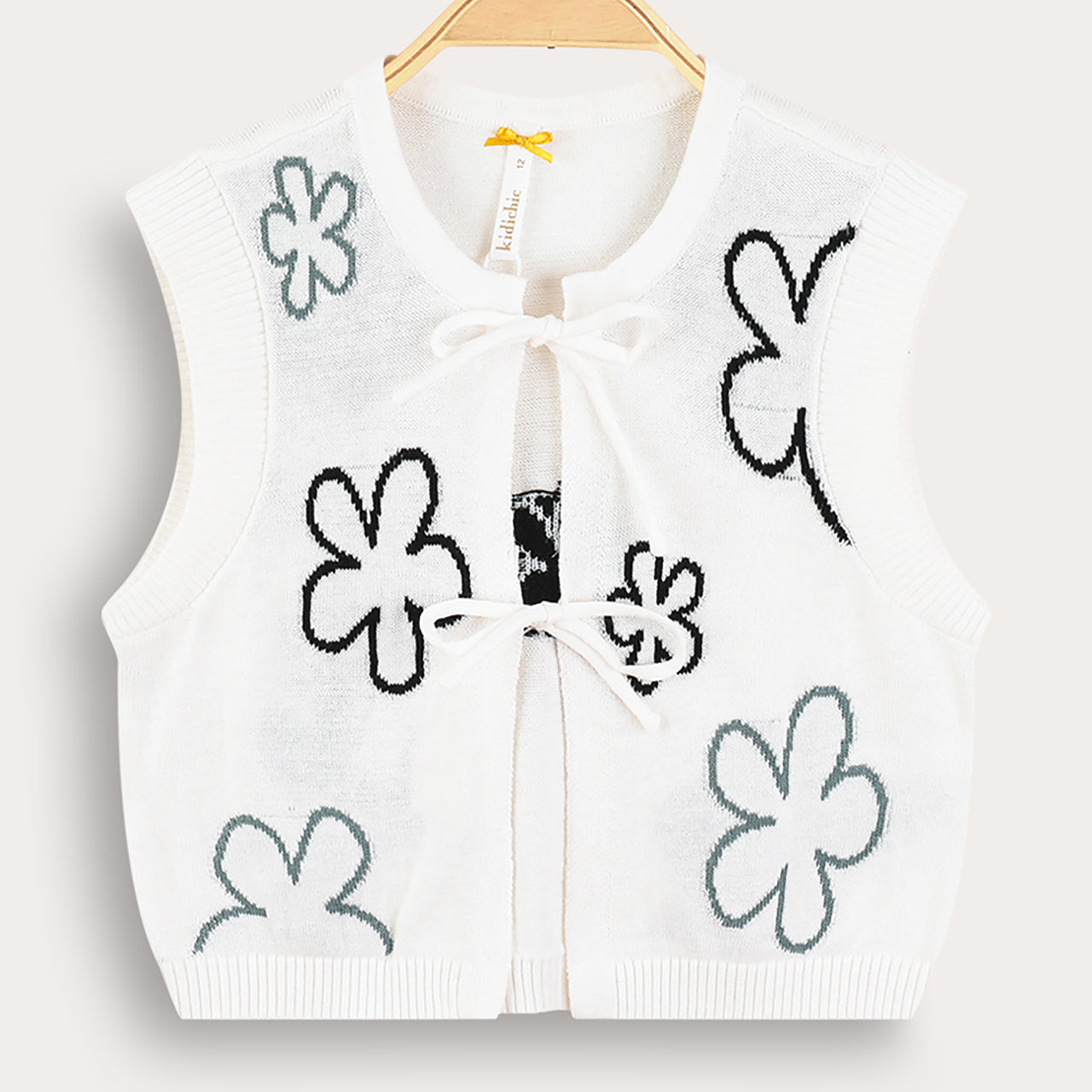 Knit Flower Cardigan