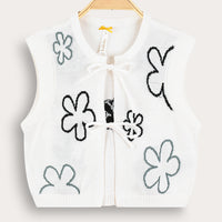 Knit Flower Cardigan