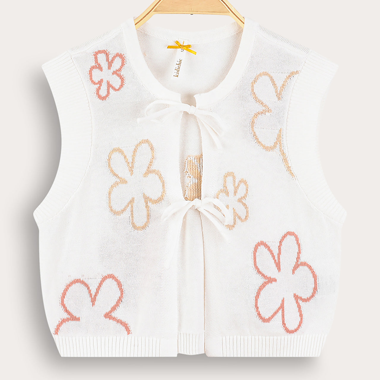 Knit Flower Cardigan