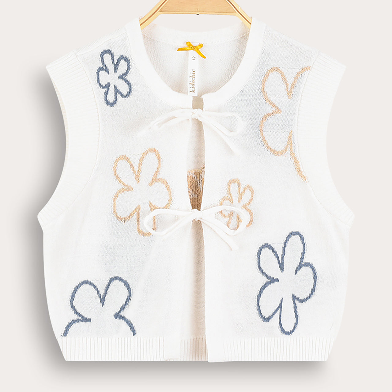Knit Flower Cardigan