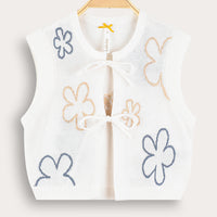 Knit Flower Cardigan