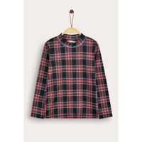 Melange Checkered Turtleneck