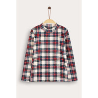 Melange Checkered Turtleneck