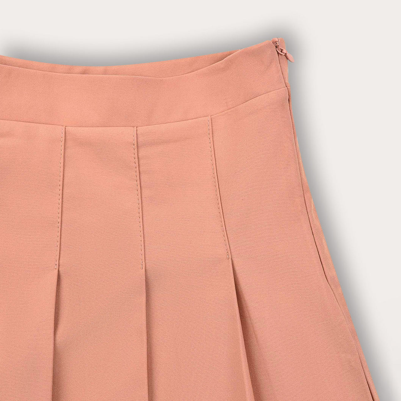 Pleated Smooth Skirt