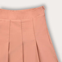 Pleated Smooth Skirt