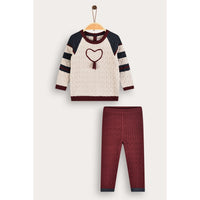 Baby Girls Striped Knit Set