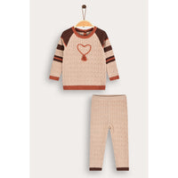 Baby Girls Striped Knit Set