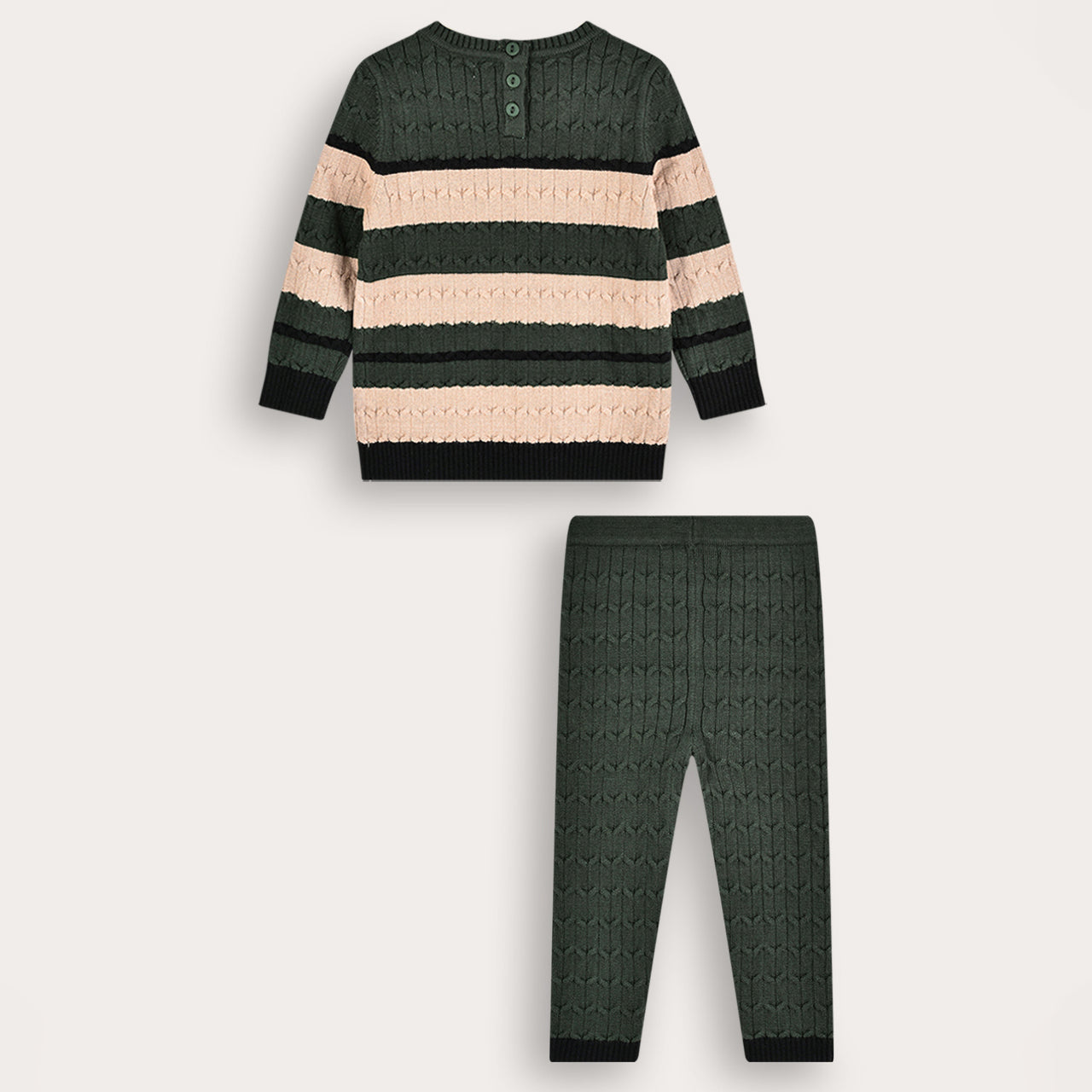 Striped Knit Baby Set